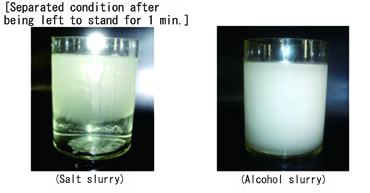 Ice and liquid are hard to separate.